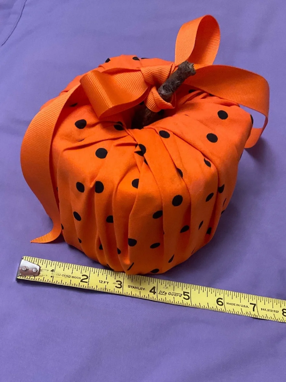 New Handmade fabric pumpkin decor